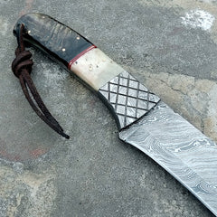 Damascus Steel Zigzag viking sword / Hunting Knife  (SW-20)