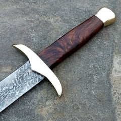 Damascus Steel viking sword / Hunting Knife  (SW-27)