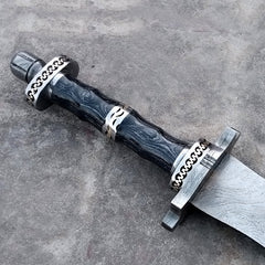 Damascus Steel viking sword / Hunting Knife  (SW-01)