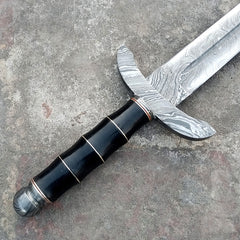 Damascus Steel viking sword / Hunting Knife  (SW-06)