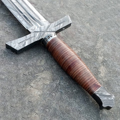 Damascus Steel viking sword / Hunting Knife  (SW-26)