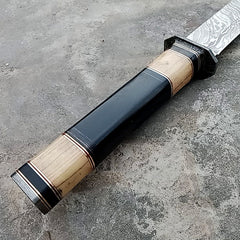 Damascus Steel Tanto viking sword / Hunting Knife  (SW-11)