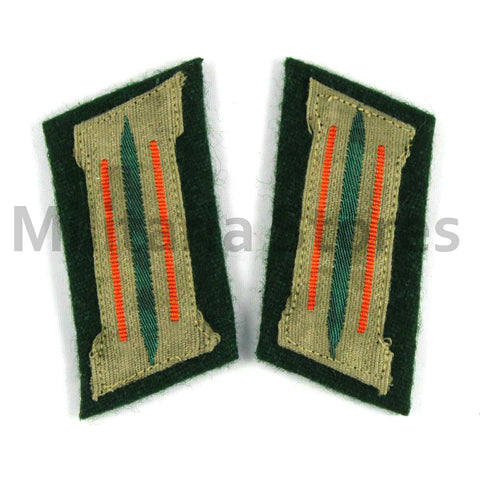 WW2 German Heer Feldgendarmerie EM Bevo Collar Tabs