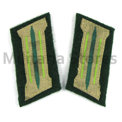 WW2 German Heer Jaeger EM Bevo Collar Tabs