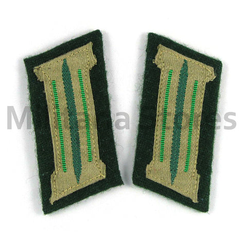 WW2 German Heer Gebirgstruppe EM Bevo Collar Tabs