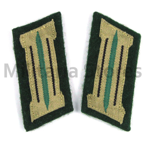 WW2 German Heer Pioneer EM Bevo Collar Tabs