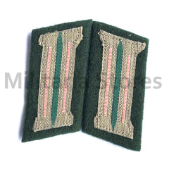 WW2 German Heer Panzer EM Bevo Collar Tabs