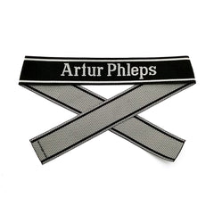 WW2 German Bevo Cuff title ''Artur Phleps'' woven cuff