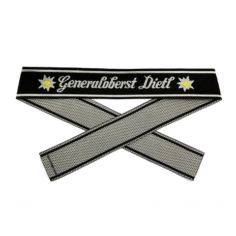 WW2 German Bevo Cuff title ''Generaloberst Dietl' woven cuff