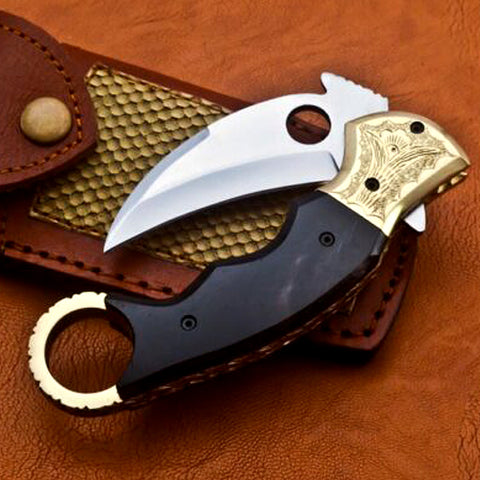 Custom Handmade Damascus Steel Pocket Knife Folding Knife Blade / Hunting / Camping (PK-06)