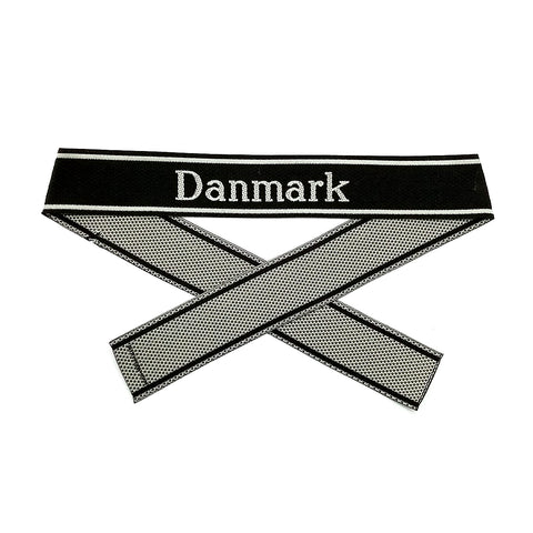 WW2 German Bevo Cuff title ''Danmark' woven cuff