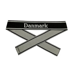 WW2 German Bevo Cuff title ''Danmark' woven cuff