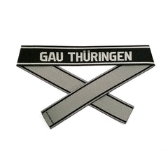 WW2 German Bevo Cuff title ''Gau Thuringen'' woven cuff