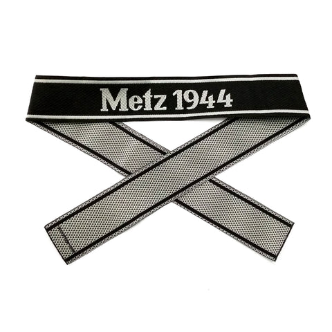 WW2 German Bevo Cuff title ''Metz 1944'' woven cuff