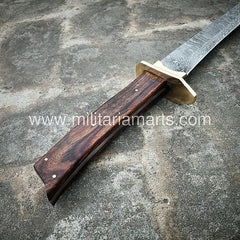 Damascus Steel Tanto Type viking sword / Hunting Knife  (SW-18)