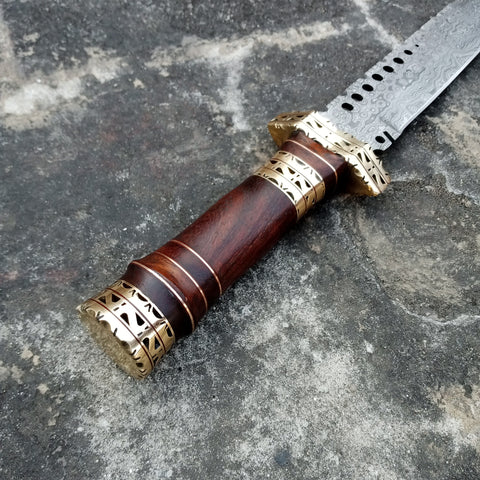 Damascus Steel viking sword / Hunting Knife  (SW-05)