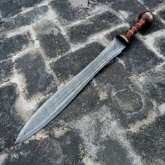 Damascus Steel viking sword / Hunting Knife  (SW-04)