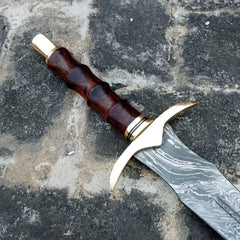 Damascus Steel viking sword / Hunting Knife  (SW-03)