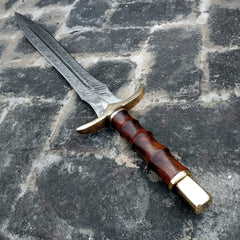 Damascus Steel viking sword / Hunting Knife  (SW-03)