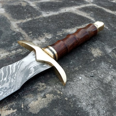 Damascus Steel viking sword / Hunting Knife  (SW-03)