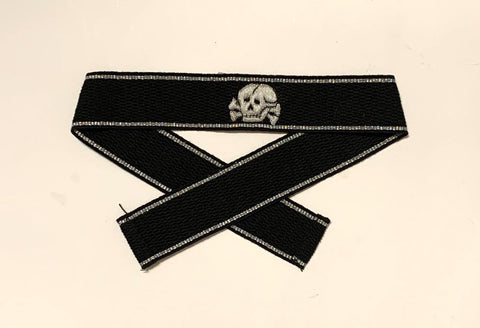 WW2 German officer Cuff title ''Totenkopf'' Handgesticktes Ärmelband