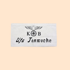 WW2 German Deutsche K B ufa Tonwoche Armband - Cotton