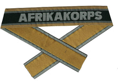 WW2 German Bevo Cuff title ''AFRIKAKORPS'' gewebt Ärmelband